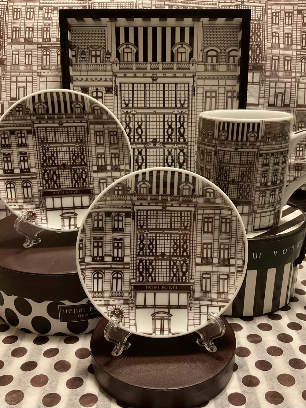 Henri Bendel 120th Anniversary Porcelain Trinket Dish